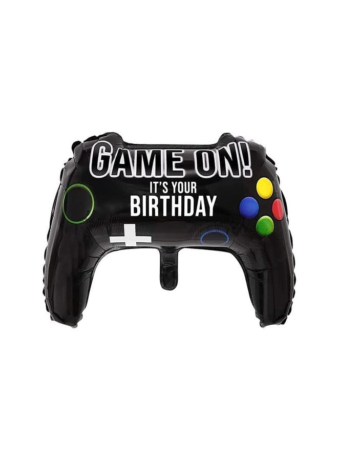 FI - FLICK IN 48 pcs Latex Happy Birthday Game on Decoration Gaming 10th Birthday Decoration for Boys Game Theme Balloon Arch Garland Kit Gamers Party Supplies (Pack of 48, Multicolor) - Image 4